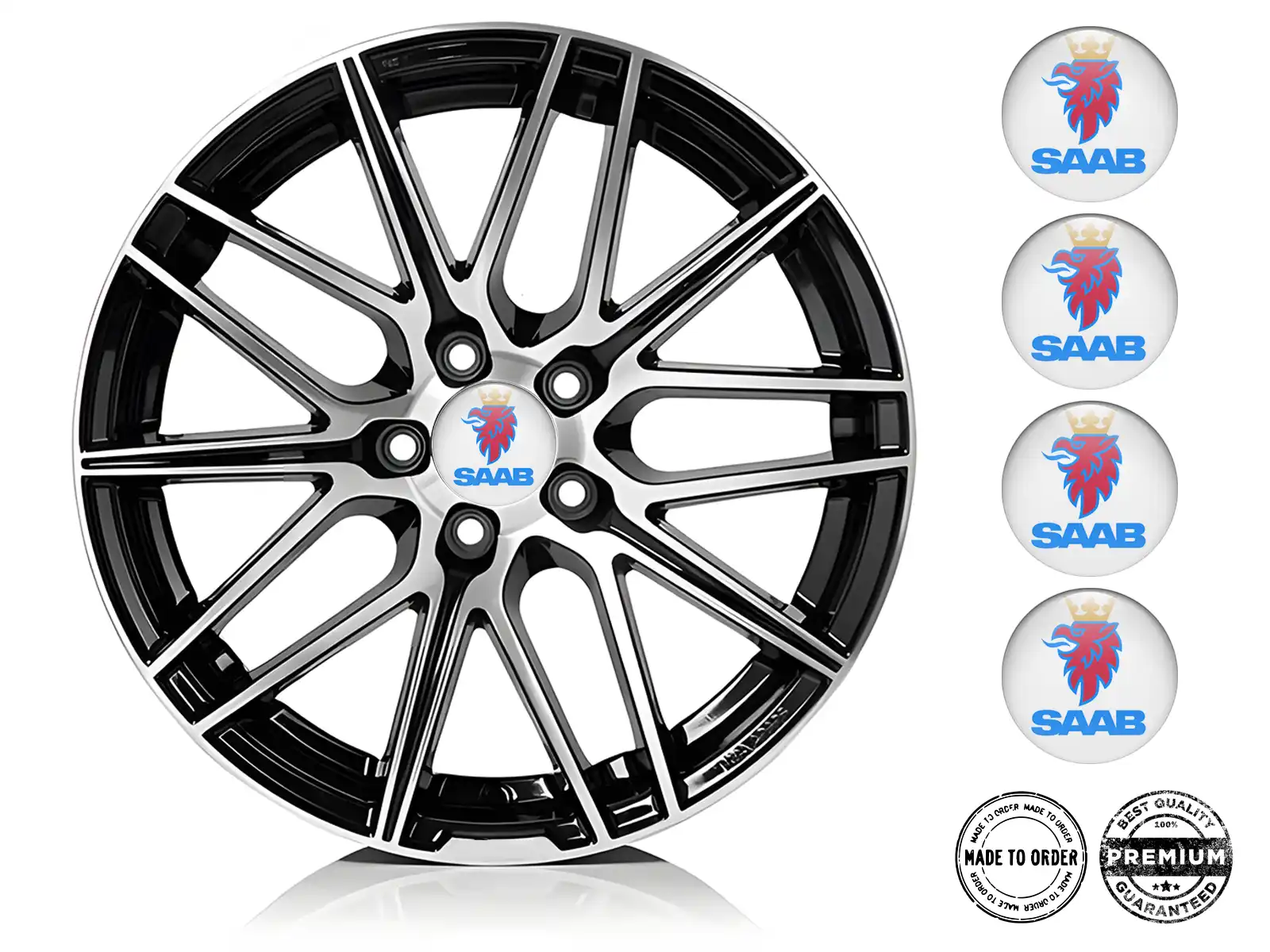 Saab Aufkleber Dome Stil Individuelle Rennsportembleme